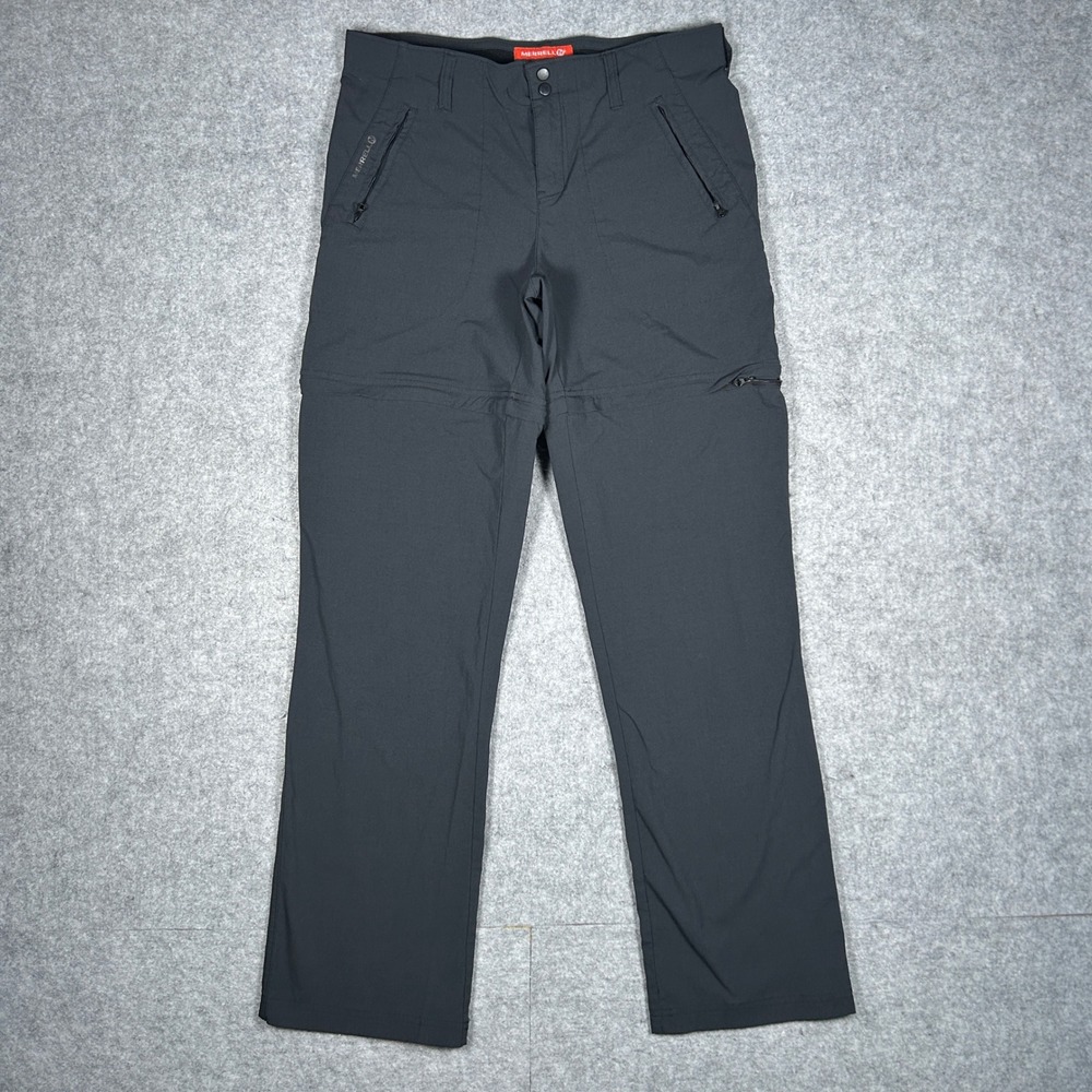 Merrell Convertible Hiking Pant Women 8 Black MSelect WICK Stretch Cargo Outdoor